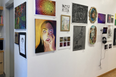 Installation photograph of the 45th Annual Student Art Exhibition.