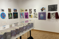 Installation photograph of the 45th Annual Student Art Exhibition.