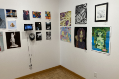 Installation photograph of the 45th Annual Student Art Exhibition.