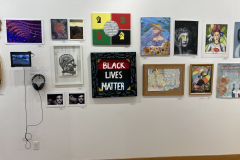 Installation photograph of the 45th Annual Student Art Exhibition.