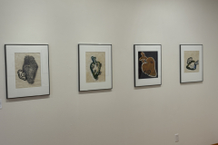 Installation view of prints by Anne Havens in the Mercer Gallery.