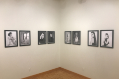 Installation shot of Mally Deperna's eight included Photographs.