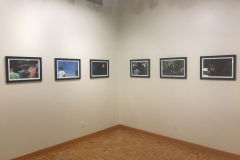 Installation shot of Zack DeClerk's six included Photographs.