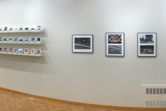 Installation shot of right wall of Depth of Field Exhibition.