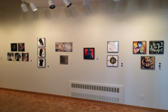Installation shot of For The Record, including the right wall with 16 images.