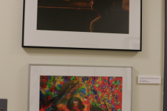 Detail image of artwork hanging in building 4 near the photography studio. This area is known as The Lagerway - Prather Gallery. Artwork shown by Alaina Wainright and Josh Girard