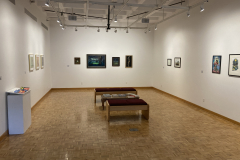 image of the RIT Faculty Illustration Faculty Exhibition.  This image shows an overview of the entire gallery.
