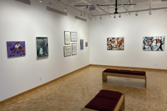 Photograph showing installation of exhibition.
