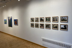 Photograph showing installation of exhibition.
