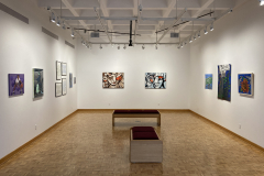 Photograph showing installation of exhibition.