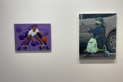 Photograph showing installation of exhibition.