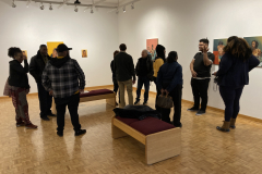 Photograph showing the opening reception.